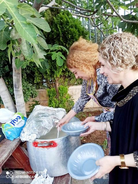 مدرسة خطوات الثانوية يركا - ابوسنان وإفطار جماعي ذو طعم محبة تآخي ونسمات عيدية أريجية