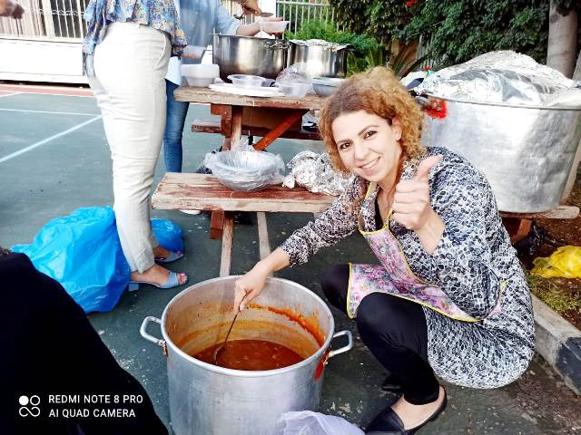 مدرسة خطوات الثانوية يركا - ابوسنان وإفطار جماعي ذو طعم محبة تآخي ونسمات عيدية أريجية