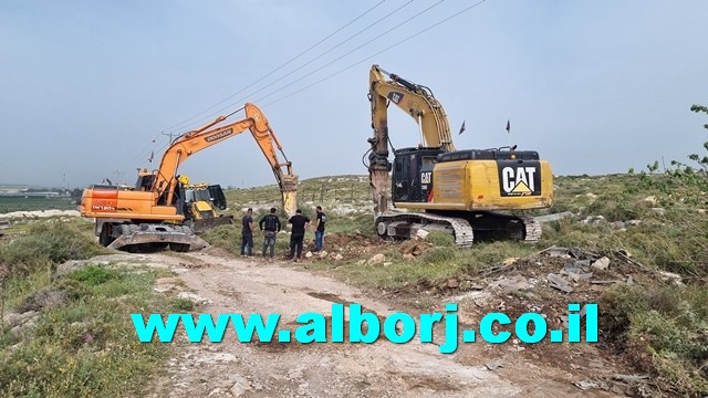 البدء في تجهيز المقبرة الإسلامية الجديدة شمال غرب أبوسنان بإيعاز من المجلس المحلي ورئيسه السيد فوزي مشلب والمسؤولين عن المشروع