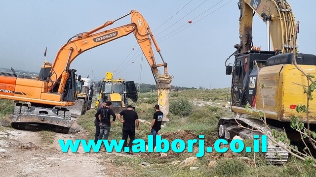 البدء في تجهيز المقبرة الإسلامية الجديدة شمال غرب أبوسنان بإيعاز من المجلس المحلي ورئيسه السيد فوزي مشلب والمسؤولين عن المشروع