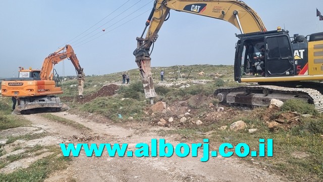 البدء في تجهيز المقبرة الإسلامية الجديدة شمال غرب أبوسنان بإيعاز من المجلس المحلي ورئيسه السيد فوزي مشلب والمسؤولين عن المشروع