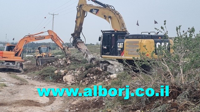 البدء في تجهيز المقبرة الإسلامية الجديدة شمال غرب أبوسنان بإيعاز من المجلس المحلي ورئيسه السيد فوزي مشلب والمسؤولين عن المشروع